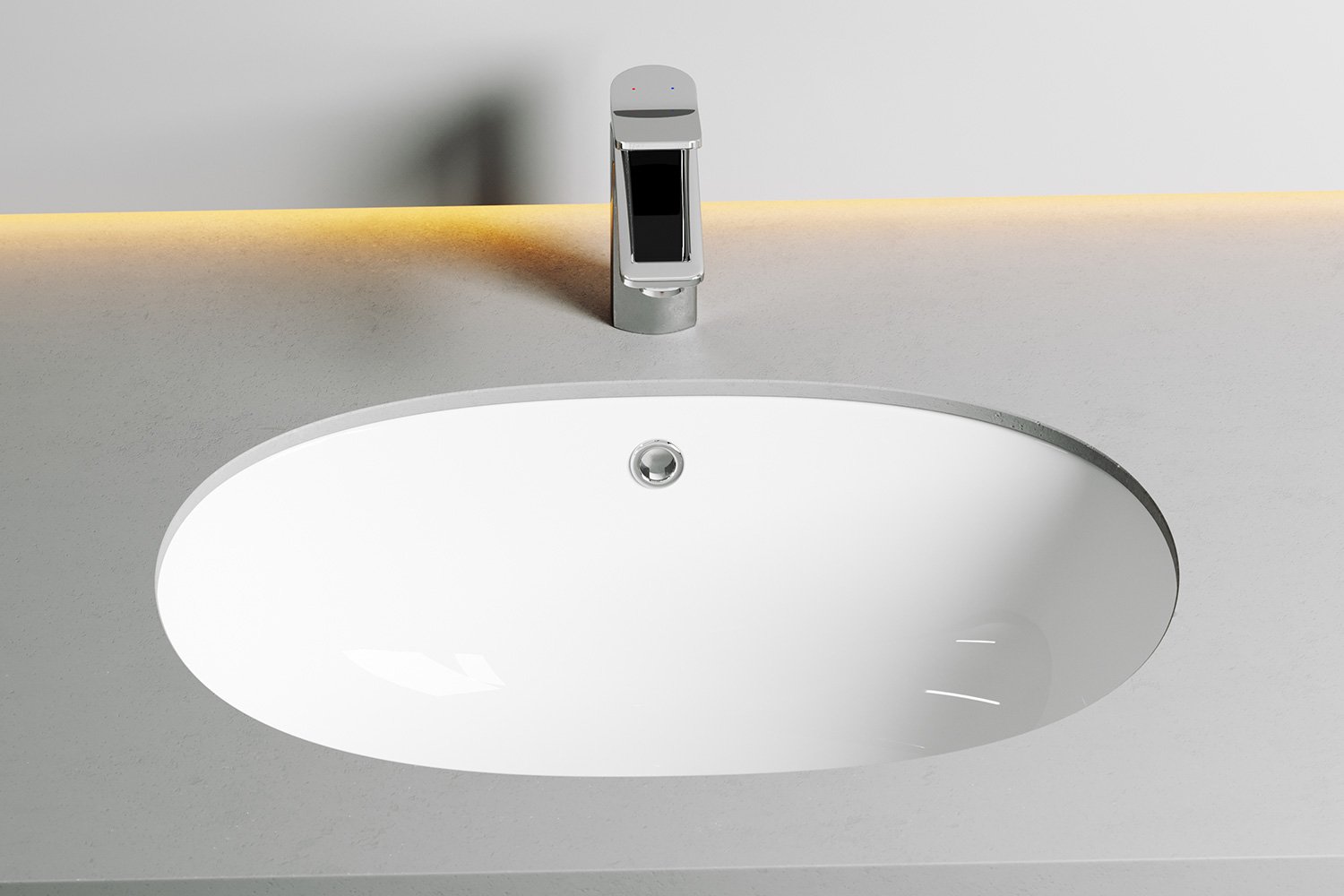 Умывальник встраиваемый снизу CERAMICANOVA Element CN6044 56.5х21х38.5 см
