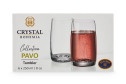 Набор стаканов CRYSTAL BOHEMIA Pavo aqua 250 мл, Стекло, 6 шт.