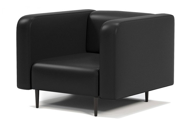 Изображение товара Кресло Акцент из искусственной кожи размеры 84х67х78 см нагрузка 120 кг