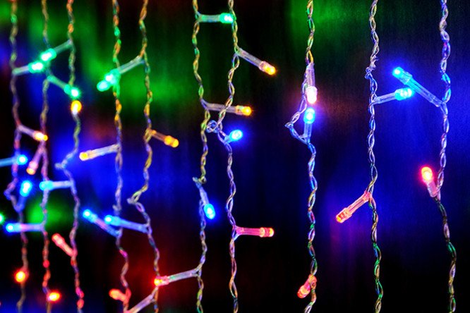 Изображение товара Электрогирлянда LDCL250C-M занавес 1,2 метра для интерьера и праздников