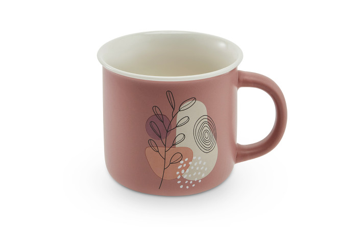 Изображение товара Кружка Floristy 390 мл из фарфора розовая