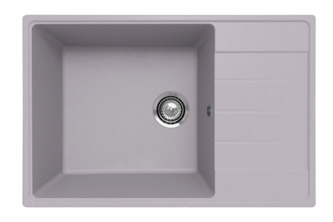 Изображение товара Врезная мойка Prima с крылом 76х50х22 см кварцевый композит