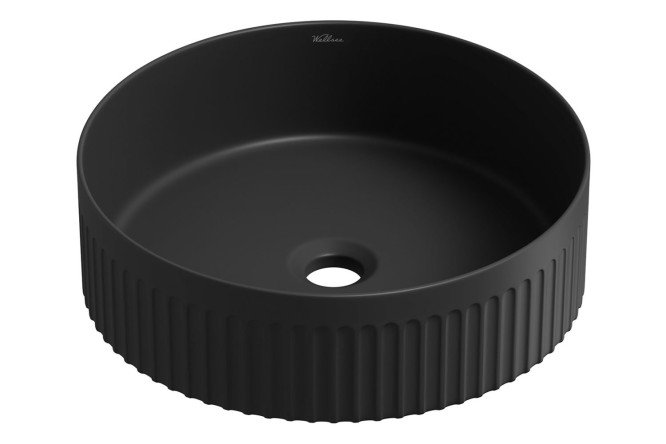 Изображение товара Накладная раковина Festive fox 2.0 36х12х36 см фарфор черный матовый