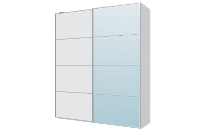 Изображение товара Шкаф-купе HOFF Блокс Ультра 208х236,4х67 см белый с зеркальными дверями
