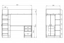 Кровать-чердак Теремок