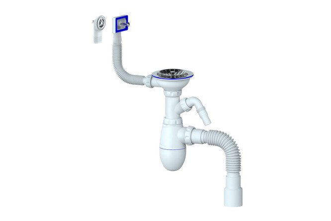 Изображение товара Сифон UNICORN B427 3 1/2х40 пластиковый для сантехники