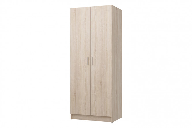 Шкаф для одежды 2-дверный Лофт 80х202х57,5 см, дуб Сонома