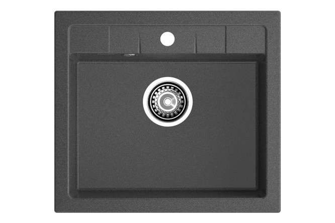 Изображение товара Врезная кухонная мойка GRANFEST Quadro GF-Q-561 56x50x19 см искусственный мрамор