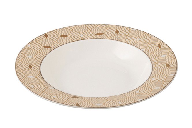 Изображение товара Тарелка суповая NADOBA Mari Gold Фарфор, 22 см