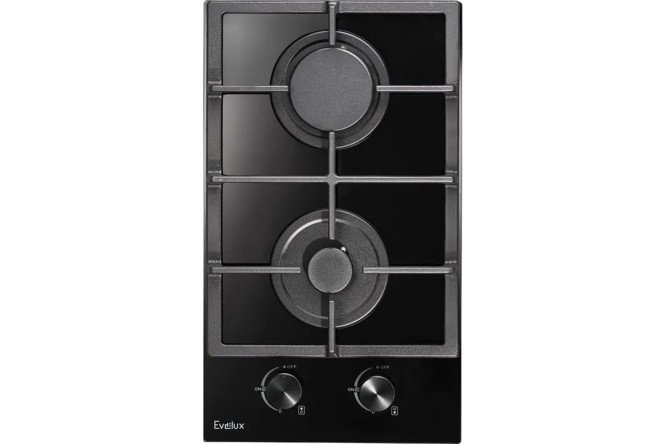 Изображение товара Газовая варочная панель EVELUX HEG 315 BG 30.5 см компактная и надежная