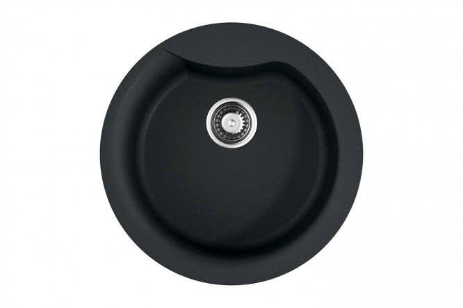 Изображение товара Мойка врезная OMOIKIRI Yasugata 48R-BL 4993130, чёрный 48.5х48.5х21 см