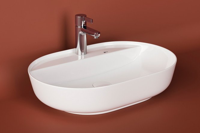 Раковина накладная CERAMICANOVA Modo CN2004 61х14х41 см