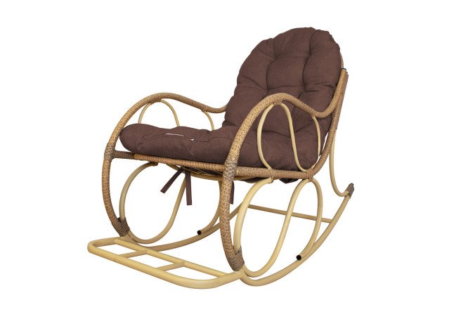 Изображение товара Кресло-качалка Элит цвет каркаса бежевый, отделки бежевый