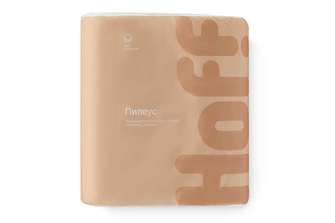 Изображение товара Бумажные полотенца HOFF Пилеус 2 шт. для гигиены - мягкие и впитывающие