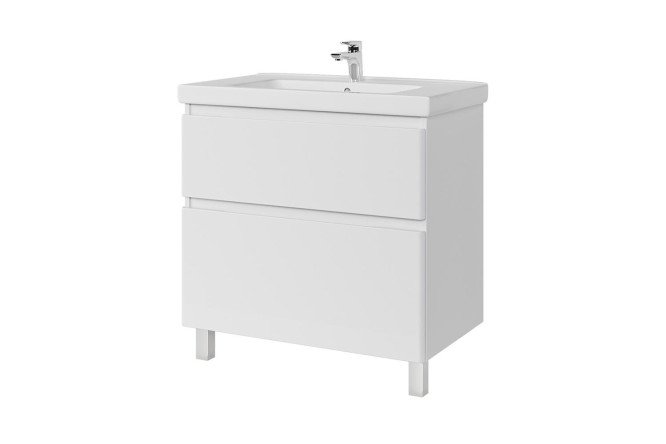 Изображение товара Тумба напольная Sanstar Риана 80 см белая с раковиной