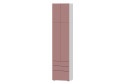 фасада: нежно-розовый, каркаса: белый