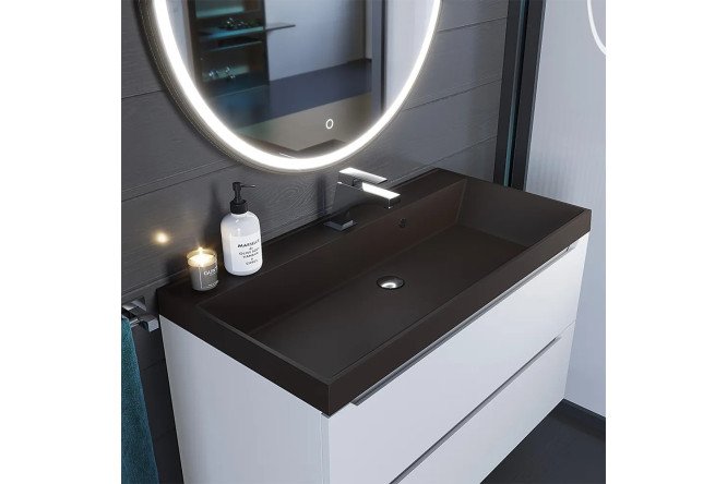 Фото 3 Раковина для ванной Classic Quartz 291030031 Полувстраиваемая, 90х15х45 см