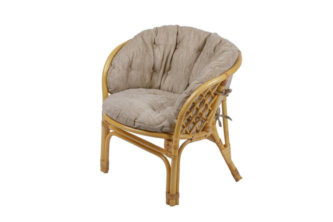 Изображение товара Кресло Багама цвет каркаса мёд, мягких элементов бежевый