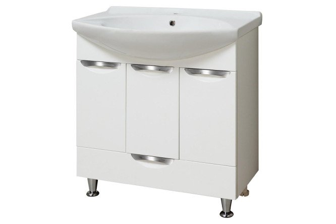 Изображение товара Тумба RUNO Барселона 71.8 см, цвет каркаса белый, фасада белый