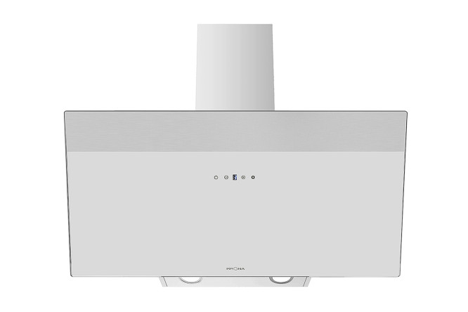 Изображение товара Вытяжка KRONAsteel Kristen A 900 KRHD268 WHITE S цвет белый, нержавеющая сталь, 89.5 см