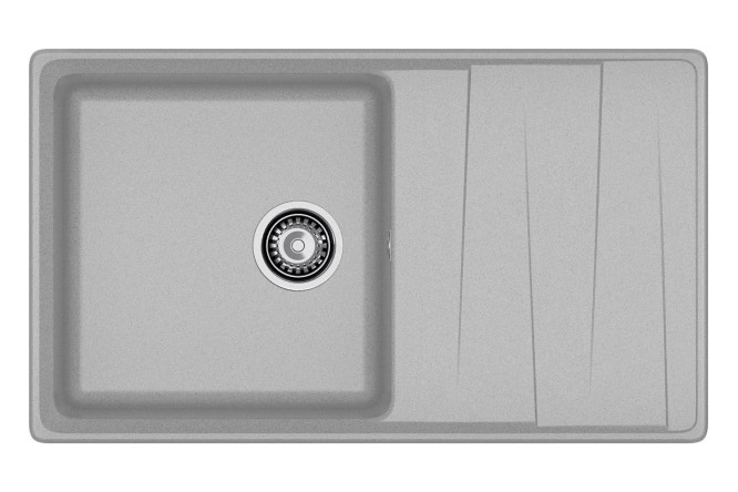 Изображение товара Мойка врезная с крылом GRANFEST Level GF-LV-860L 86х50х20 см