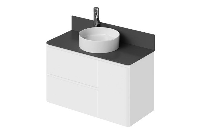 Изображение товара Тумба подвесная Roberto 100 100.5 см, цвет каркаса белый (RAL 9003), фасада белый (RAL 9003)