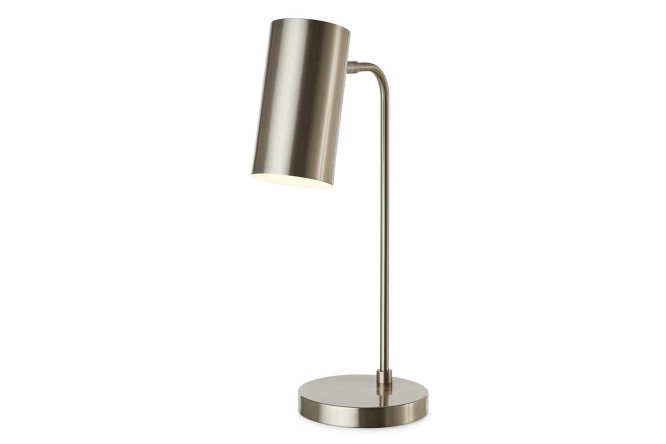 Лампа настольная HOFF Lucida silver E14, 15x39x20 см