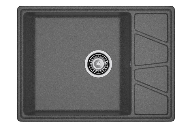 Изображение товара Врезная мойка с крылом GRANFEST Vertex GF-V-680L 68х50х20 см из искусственного мрамора