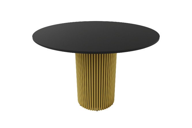 Изображение товара Стол GENGLASS Trubis Wood 120x75x120 см с трубчатым подстольем