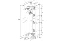 Корпус шкафа углового Харрис 85,9х230,5х85,9 см