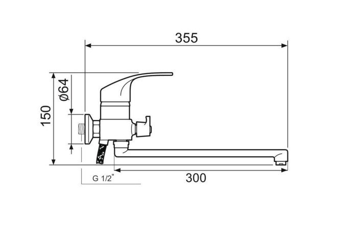 Смеситель для ванны РМС SL85 006E