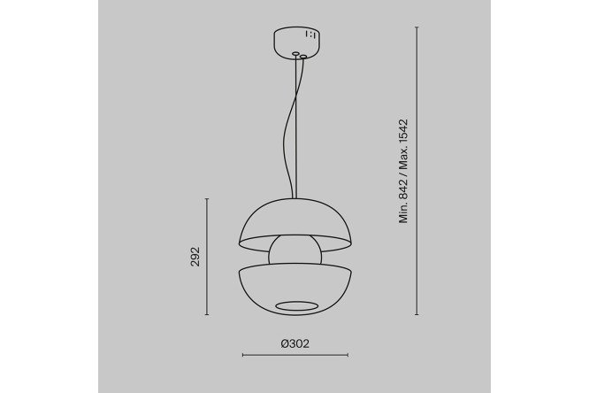 Фото 14 Светильник подвесной MAYTONI Modern Rebel 2 кв.м., LED, 30 см