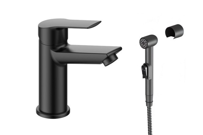 Изображение товара Смеситель для раковины ESKO Line Handy EL_HA27H B с гигиеническим душем