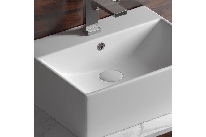 Умывальник накладной CERAMICANOVA Element CN6040 50х16х41 см