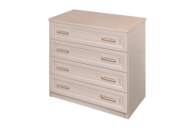 Изображение товара Комод ЭРА Мокко люкс - стильный бежевый комод с размерами 92х89х50 см