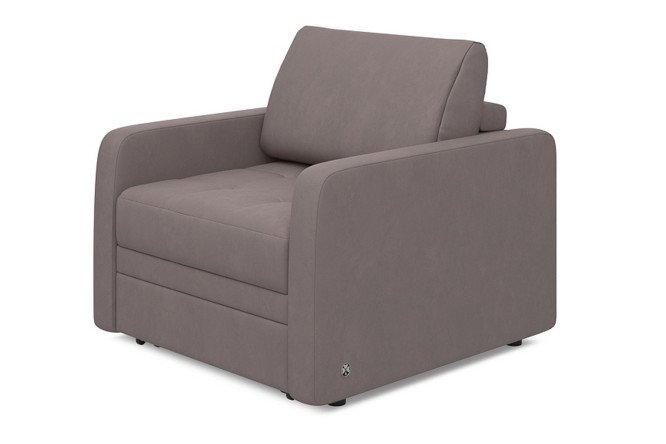 Изображение товара Кресло-кровать Бруно викатной механизм велюр размеры 93х88х100 см