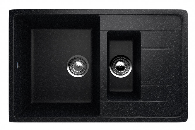 Изображение товара Мойка кухонная с крылом ULGRAN U-205 77x49.5x19.5 см искусственный мрамор