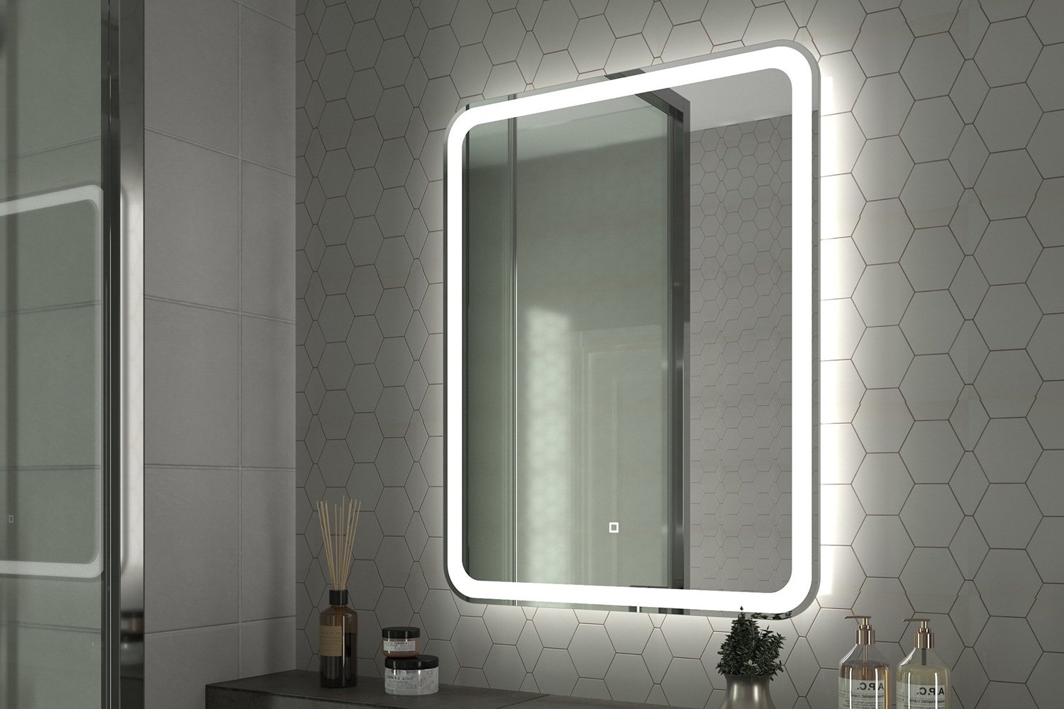 Зеркало с LED-подсветкой ONIKA Магна 60 206085 60х70 см