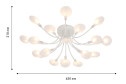 Люстра потолочная LED Skein 20 кв.м., 63x21x63 см, LED