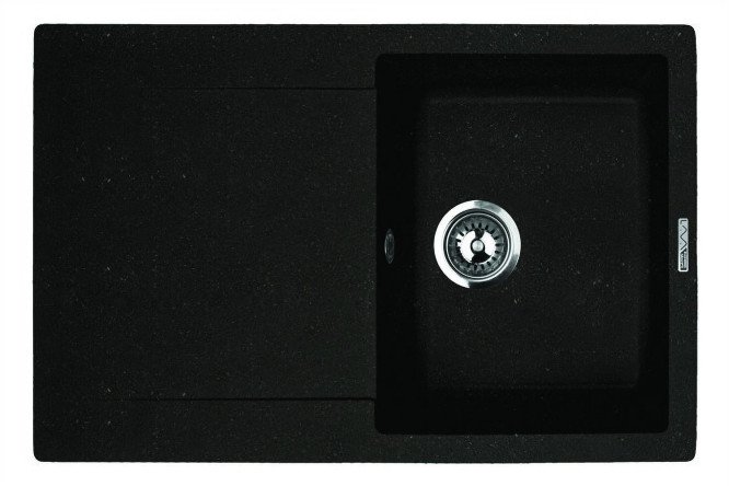 Изображение товара Мойка врезная с крылом LAVA L.4 77.5х49.5х18 см инженерный гранит