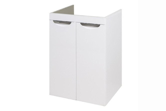 Изображение товара Тумба для ванной RUNO Лира 58 см белый МДФ стильная и прочная