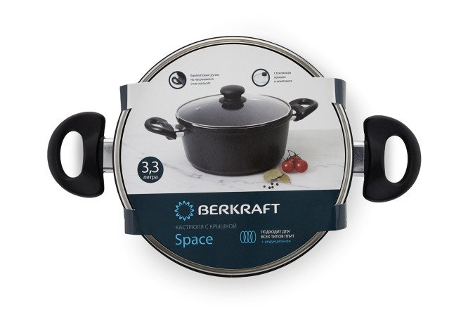 Фото 7 Кастрюля с крышкой BERKRAFT Space 3.3 л