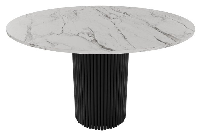 Изображение товара Стол GENGLASS Trubis wood с трубчатым подстольем 120х75х120 см