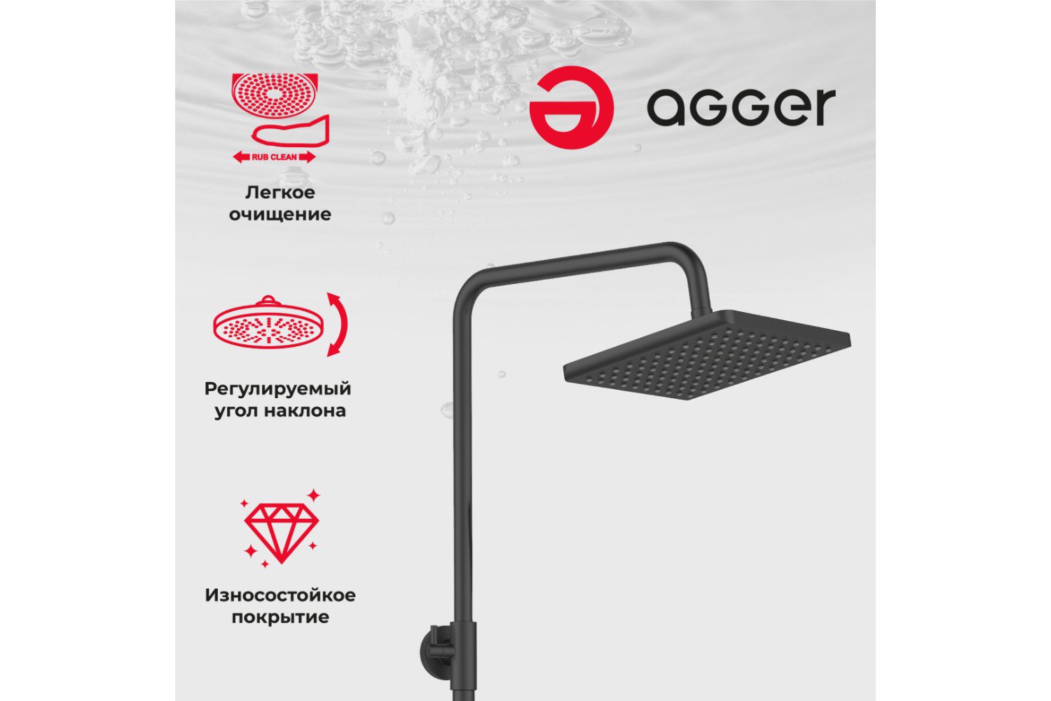 Душевая система AGGER Brilliant A0394444