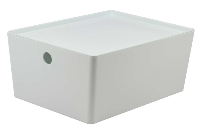 Изображение товара Контейнер с крышкой Versa L 35x15x26 см 12 л для хранения товаров