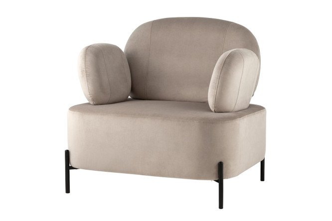 Изображение товара Кресло Stool Group Кэнди обивка велюр размеры 86х79х79 см нагрузка 110 кг