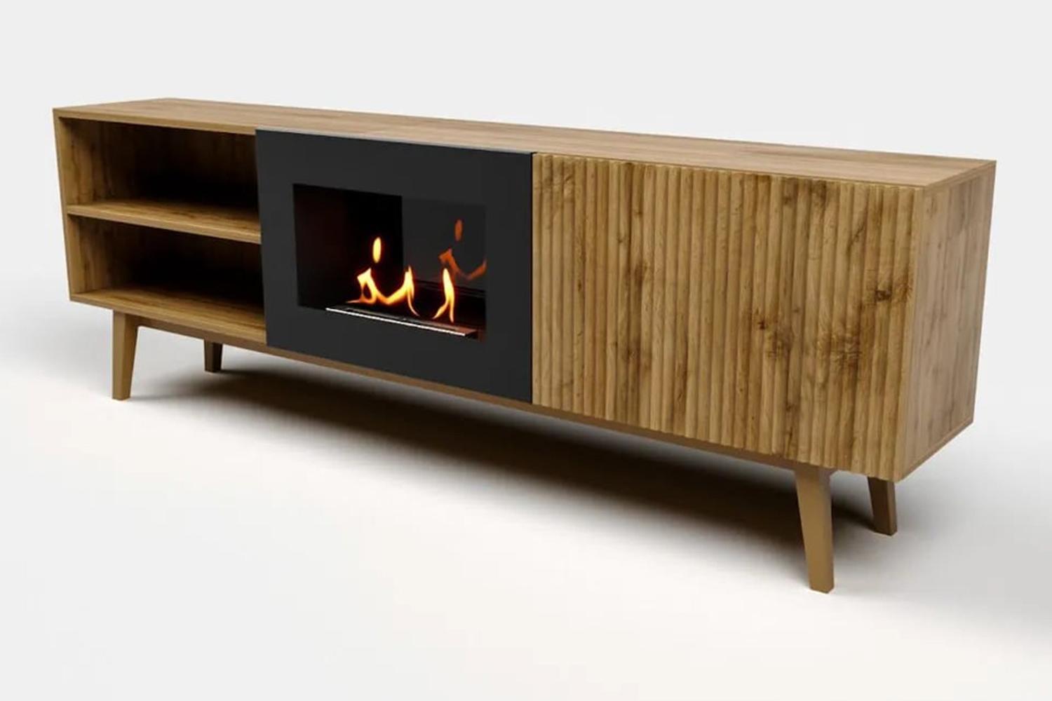 Тумба ТВ напольная LUX FIRE Волга