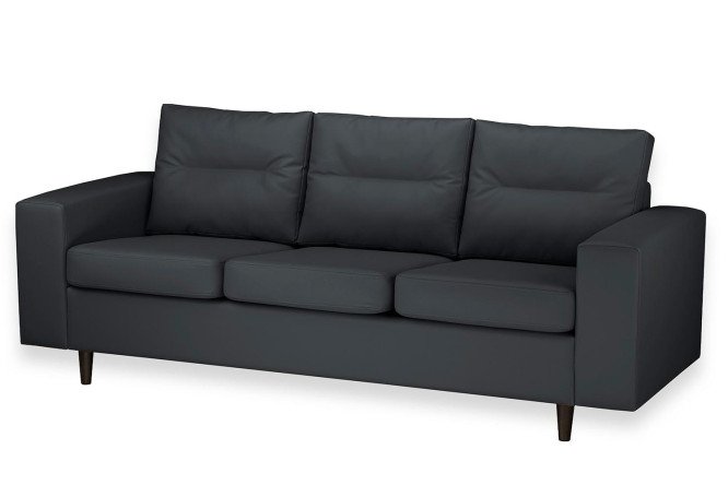 Изображение товара Диван 3-местный Бруно плюс искусственная кожа современный дизайн