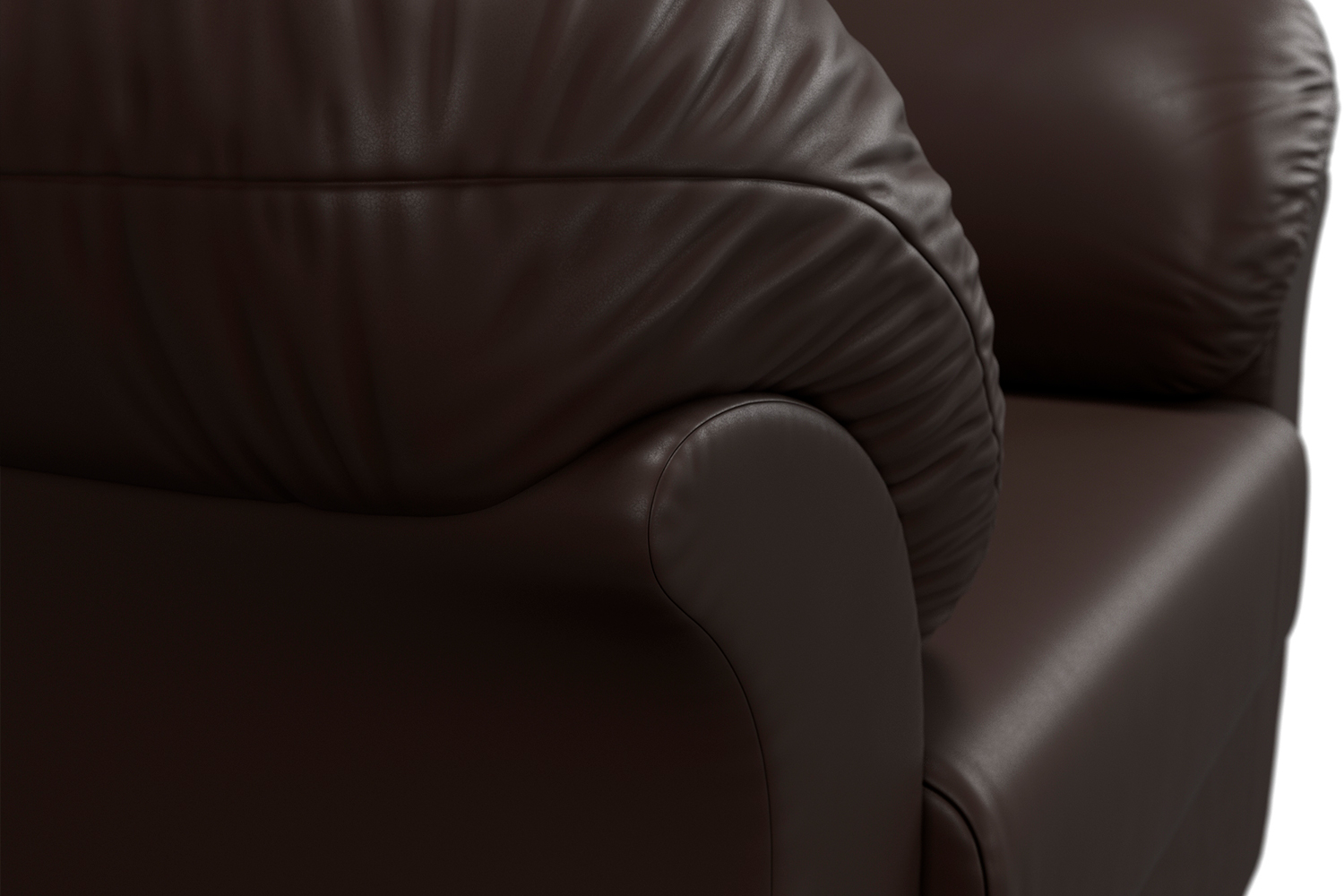 Кресло marvin экокожа коричневый