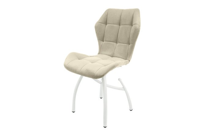 Изображение товара Стул Бабочка Шарики 51х87х41 см вельвет сталь дизайн для интерьера